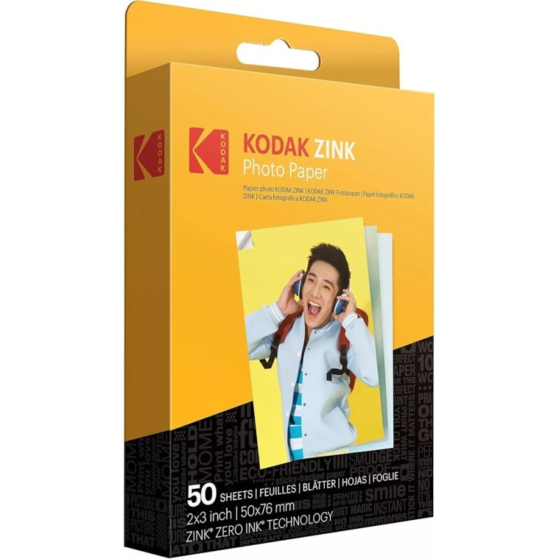 Kodak Φωτογραφικό Χαρτί Instant Zink Α8 5.2cm x 7.4cm Χαρτί - 50 φύλλα
